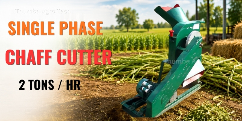 Single Phase Chaff Cutter 2 Tons