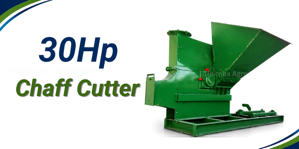 Thumba 30 HP high output chaff cutter at 15 tons per hour, built for a Coimbatore gaushala feeding 3200 animals
