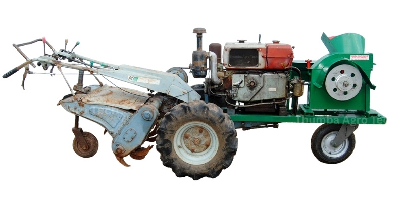 Power Tiller Operated 3-in-1 Chaff Cutter